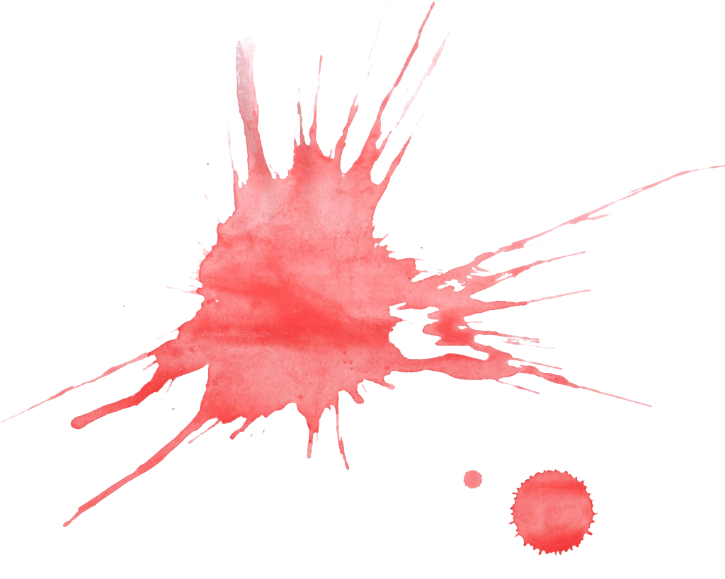 21 Red Watercolor Splatter - Watercolor Painting (1024x818), Png Download