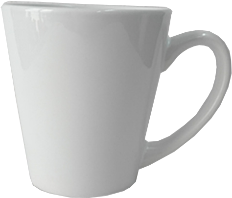 Wholesale V Shape 11oz White Coffee Mug With Sublimation - Mug (900x900), Png Download