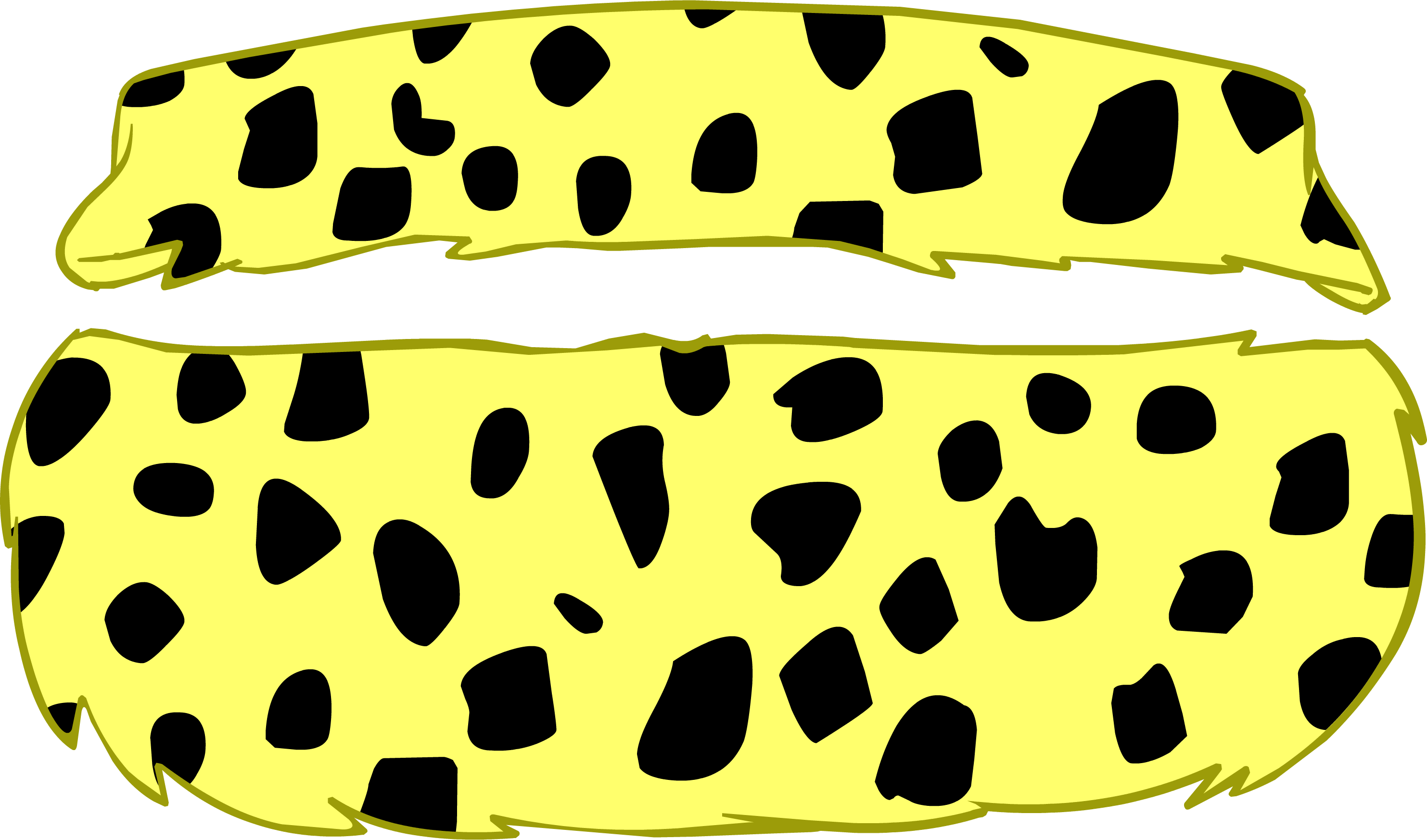 Leopard Print Two Piece Icon - Club Penguin Entertainment Inc (2966x1747), Png Download