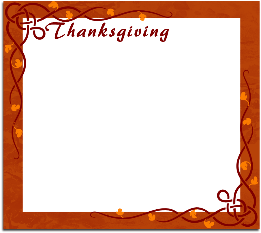 Nos Apps Templates - Happy Thanksgiving Picture Frame (916x814), Png Download