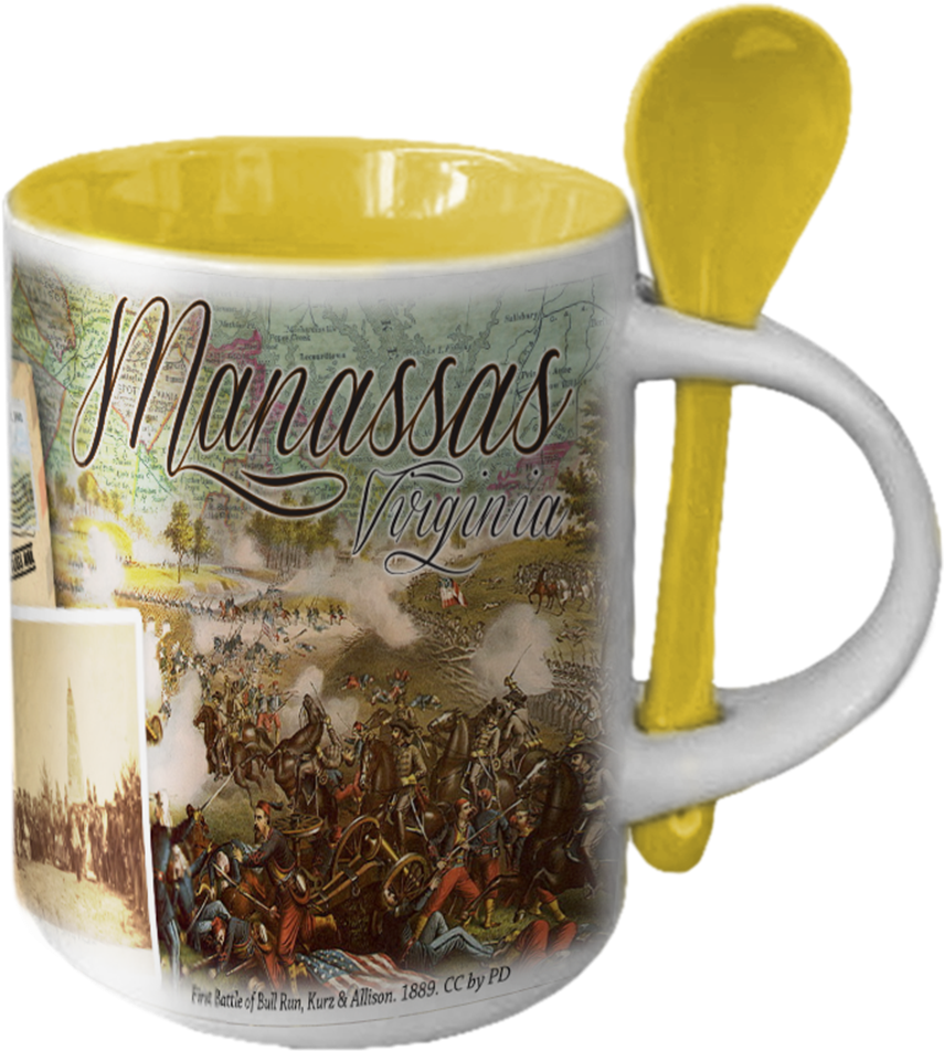 Hmug-11150 11oz White Mug Y - Guns Of Bull Run [book] (1000x1000), Png Download