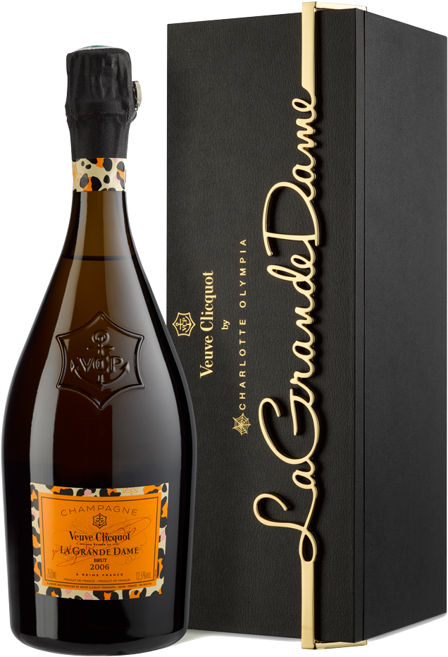 Veuve Clicquot La Grande Dame Limited Edition Charlotte - 2006 Veuve Clicquot 'la Grande Dame' Le Charlotte Olympia (800x1067), Png Download