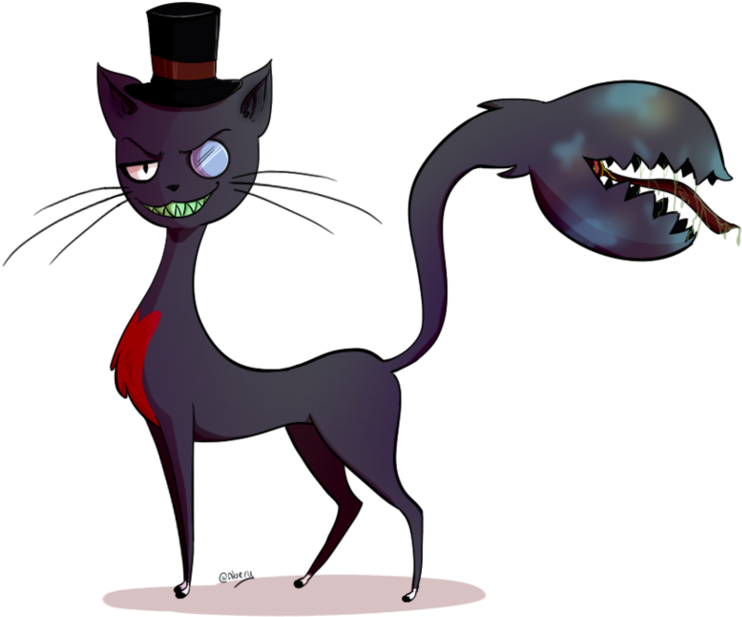 Evil Cat Png - Evil Cat Png Cartoon (977x817), Png Download