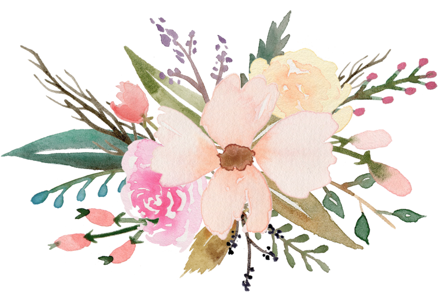 Watercolour Flower Clipart Free (1200x690), Png Download