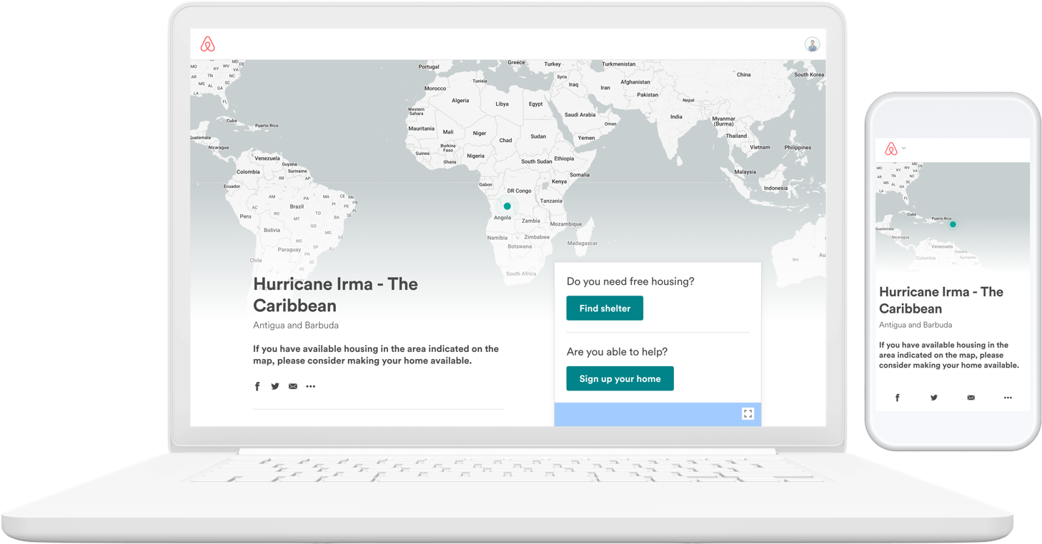 During And Immediately After A Disaster, Airbnb Works - Baboons Habitat (1537x858), Png Download
