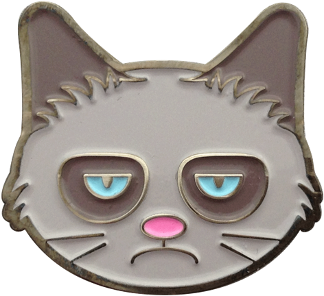 Grumpy Cat Ball Marker & Hat Clip - Readygolf - Grumpy Cat Ball Marker & Hat Clip (500x500), Png Download