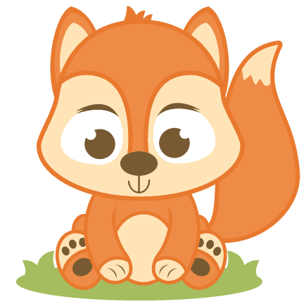 Red Squirrel Clipart Baby Squirrel - Baby Fox Clipart Png (432x432), Png Download