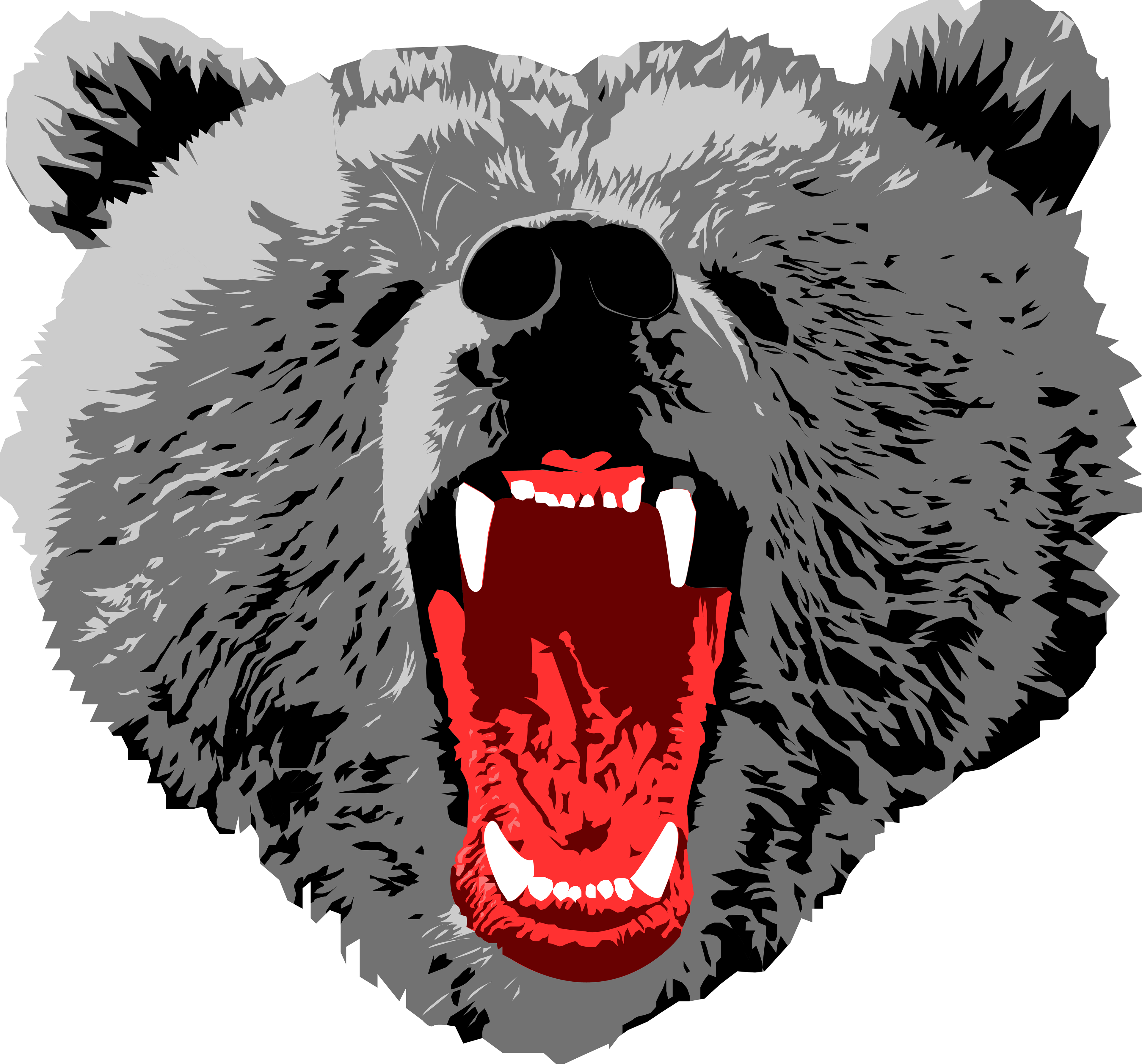 Bear Face - Brown Bear Face Transparent (3840x3580), Png Download