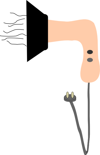 Blow Dryer Svg Clip Arts 384 X 593 Px (384x593), Png Download