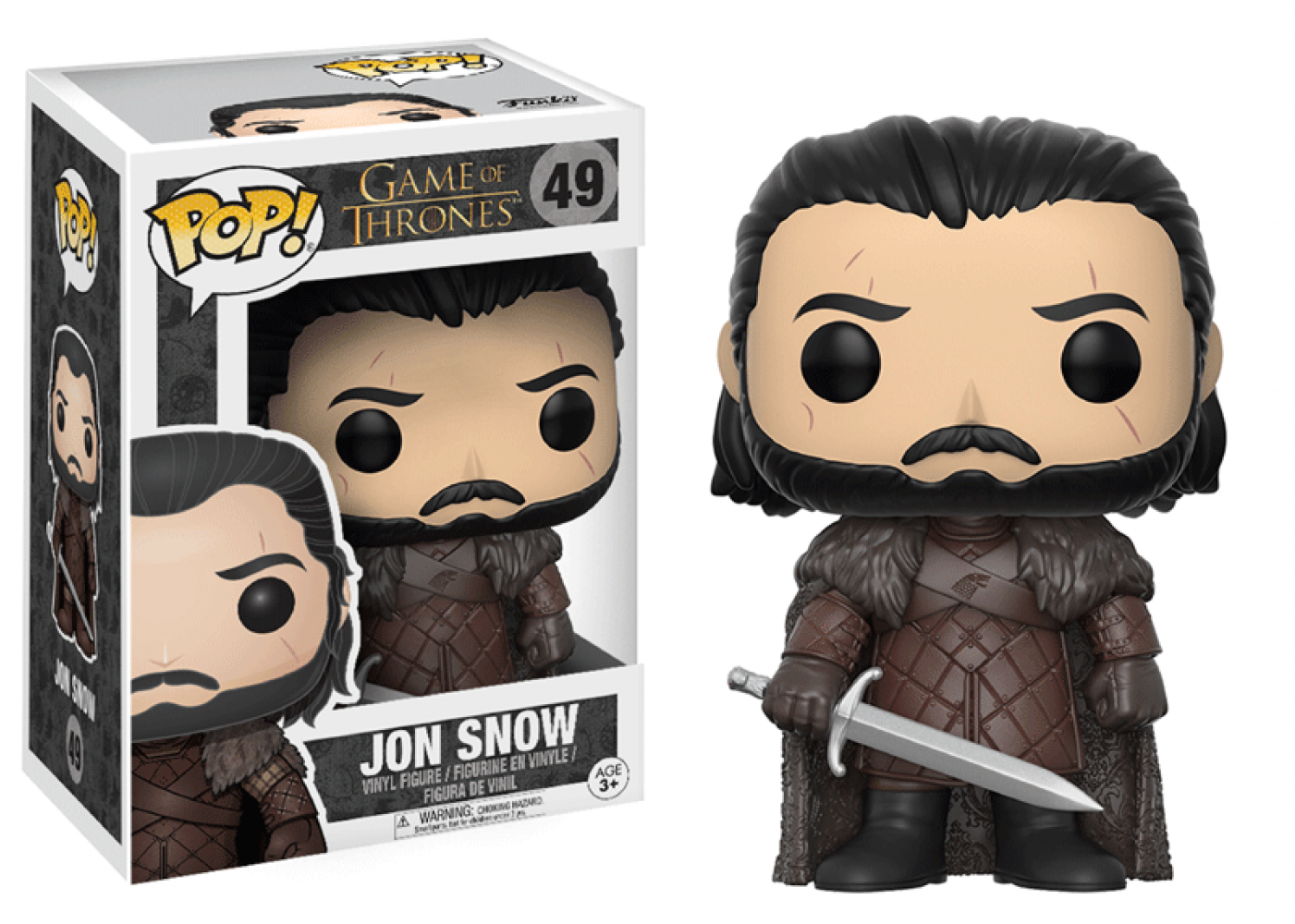 Funko Pop Game Of Thrones - Funko Pop Jon Snow 49 (1400x1400), Png Download