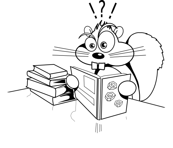How To Set Use Confused Squirrel Svg Vector (600x515), Png Download