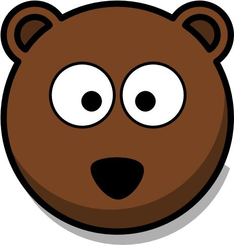 Cartoon Bear Face Cartoon Bear Head Clipart Clip Art - Bear Cartoon Face (462x592), Png Download