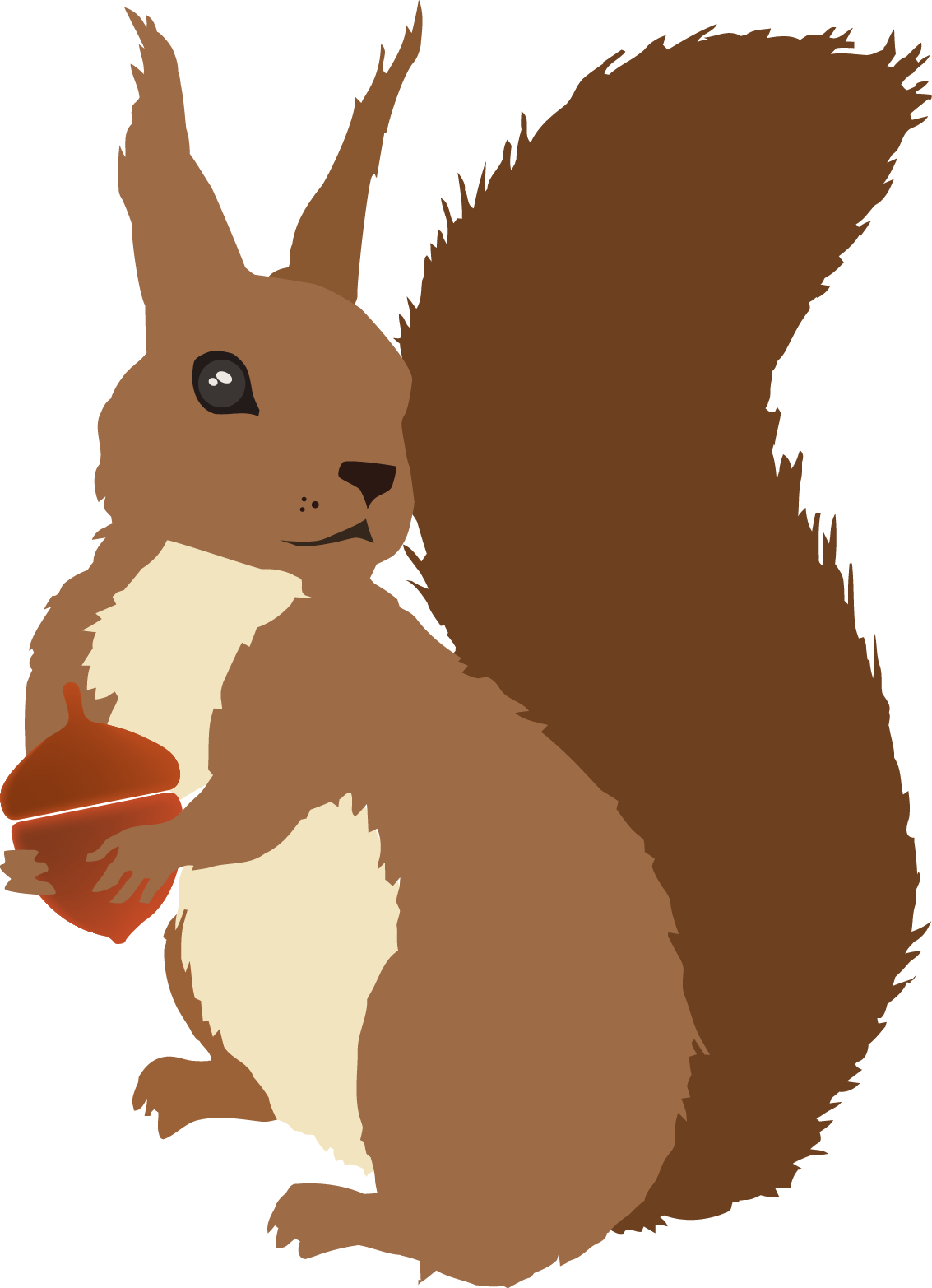 Sciurusvulgaris Redsquirrel Trabajos Hechos - Squirrel Vector (1133x1565), Png Download