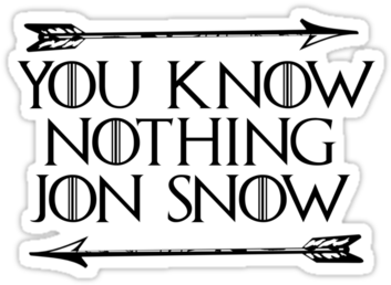 You Know Nothing Jon Snow By Mondo100 - You Know Nothing Throw Blanket (375x360), Png Download