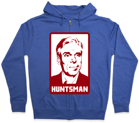 Jon Huntsman For 2012 Zip Hoodie - Hoodie (484x484), Png Download
