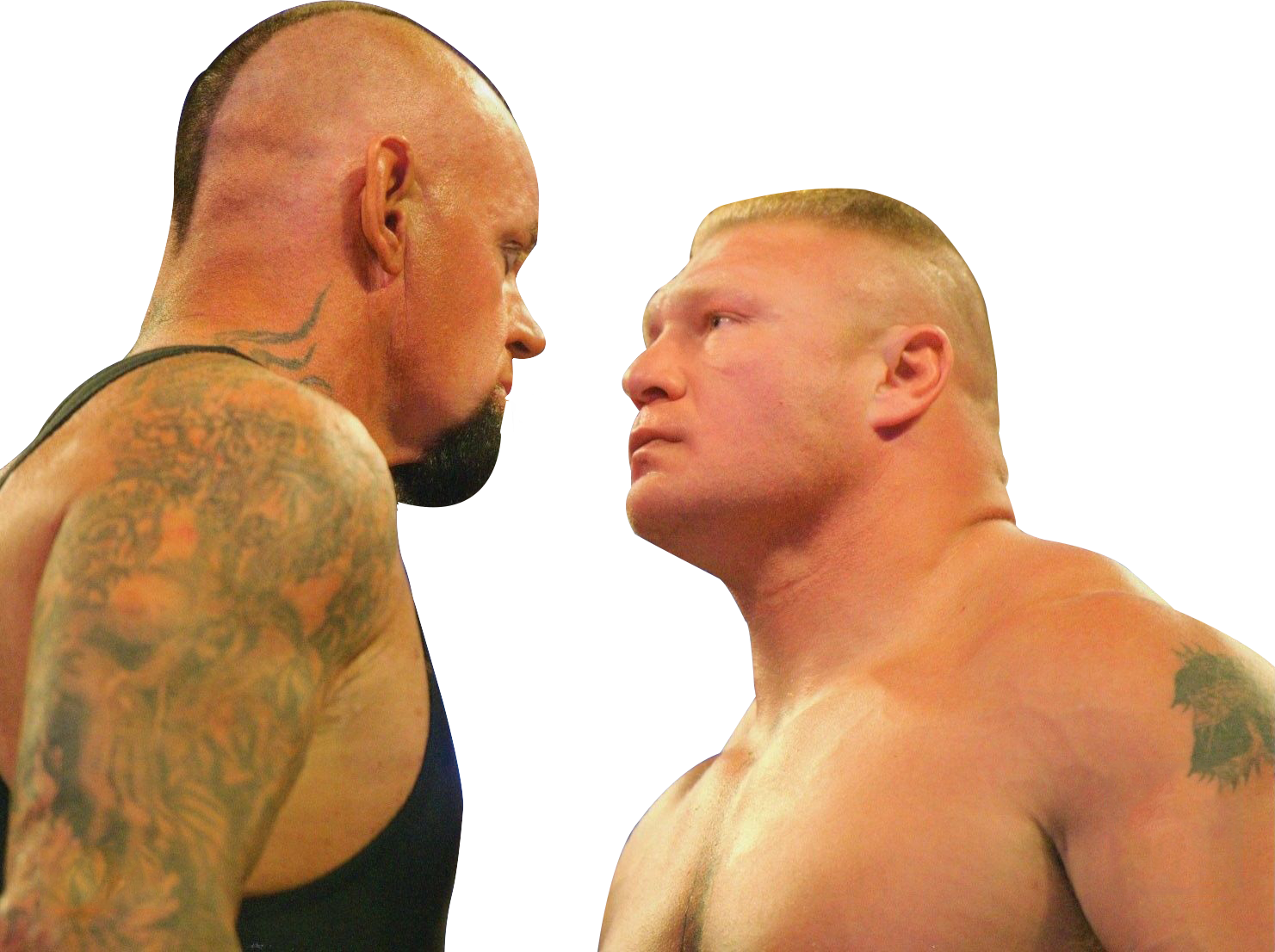 Image Download And Cut By Yousef Yo On Deviantart - Brock Lesnar Vs Undertaker Drawing (1481x1106), Png Download
