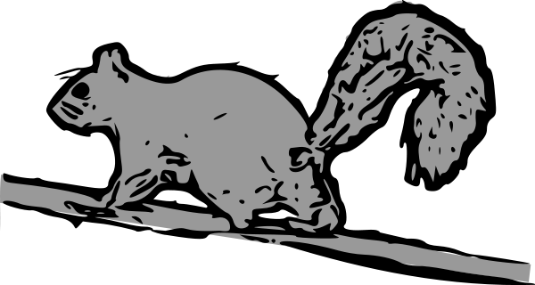 Squirrel Clipart Png (600x320), Png Download