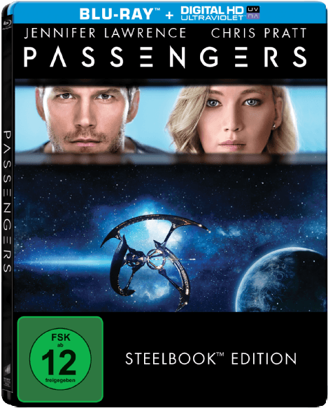 Svg Download Steelbook Blu Ray F R Vsk Bluray - Passengers Blu Ray Steelbook (786x587), Png Download