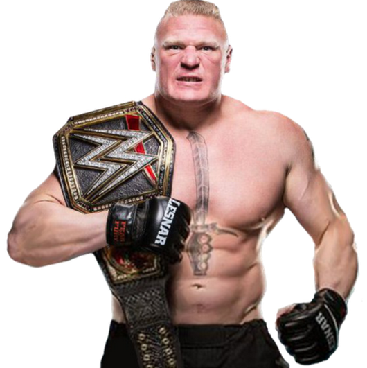 Photo - Brock Lesnar Wwe Champion Png (530x531), Png Download