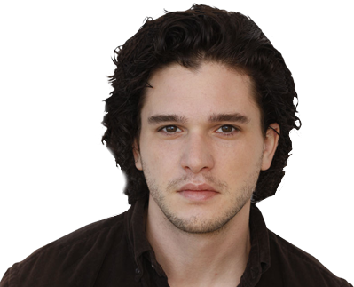 Christopher Catesby "kit" Harington Is An English Actor - Kit Harington Black Hair (399x323), Png Download