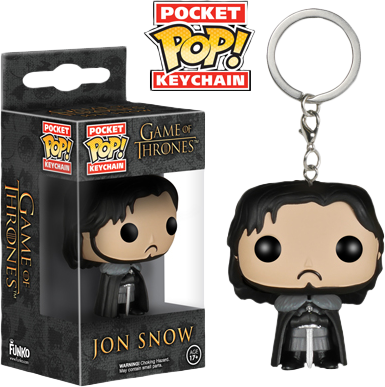Game Of Thrones - Pocket Pop Keychain Walking Dead (385x387), Png Download