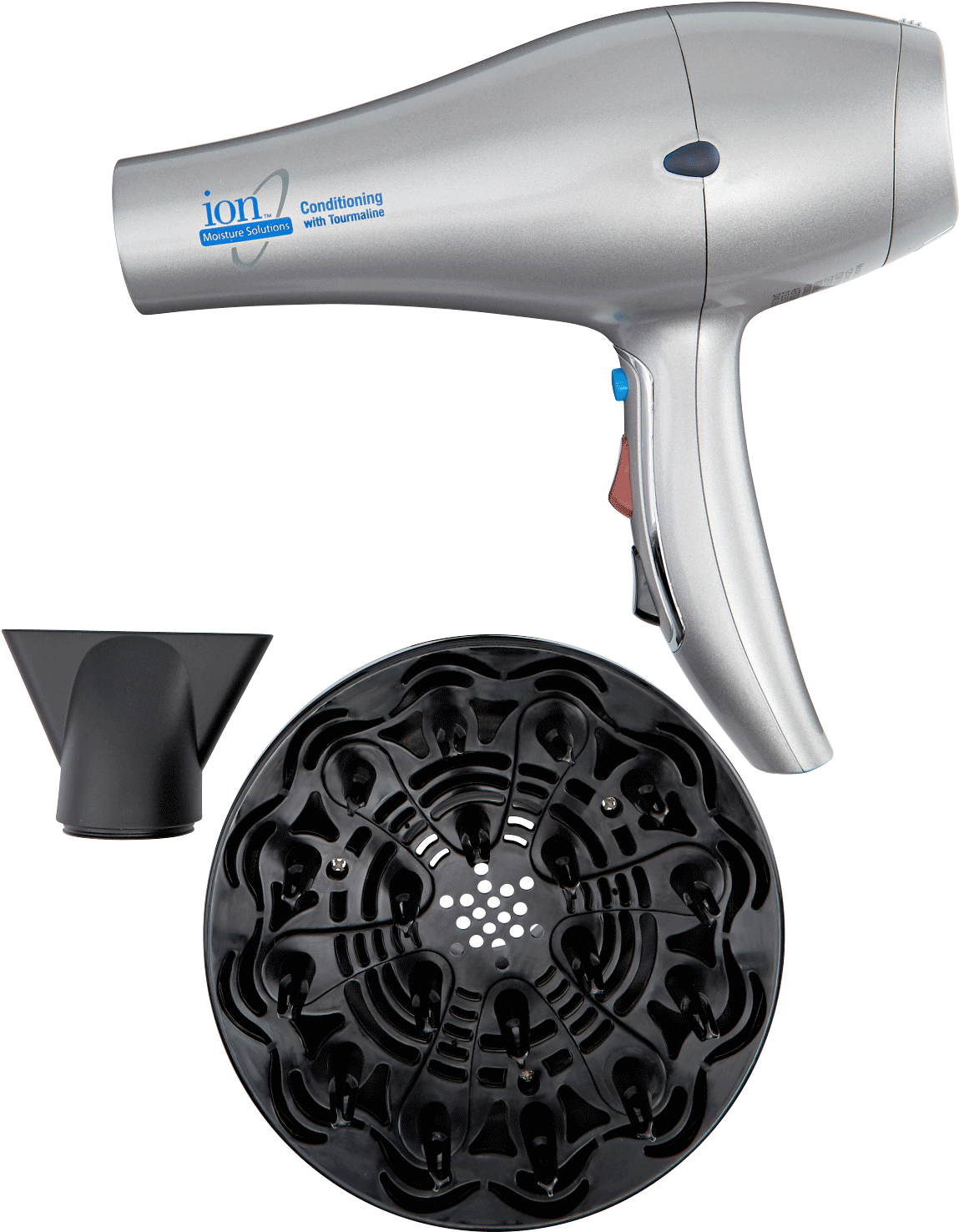 California Travel Hair Dryer Images Ion Ionic Conditioning - Ion Professional Ionic Tourmaline Dryer (1500x1500), Png Download