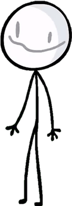 Stick Figure Smiling - Clip Art (400x400), Png Download