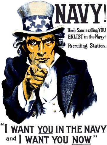 Click And Drag To Re-position The Image, If Desired - Navy Recruiting Posters (583x700), Png Download
