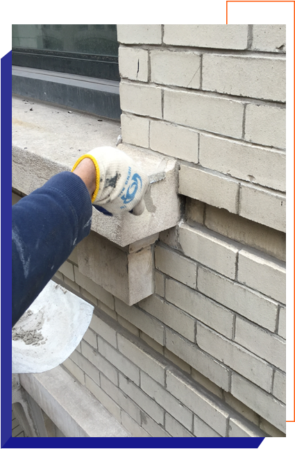 Brick Pointing Is The Process In Which The Damaged - Brickwork (468x674), Png Download