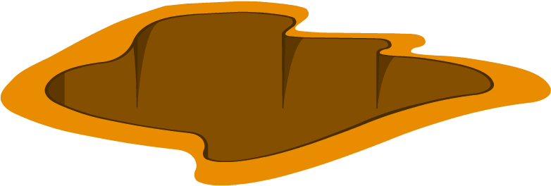 Hole - Hole In Ground Png (807x273), Png Download