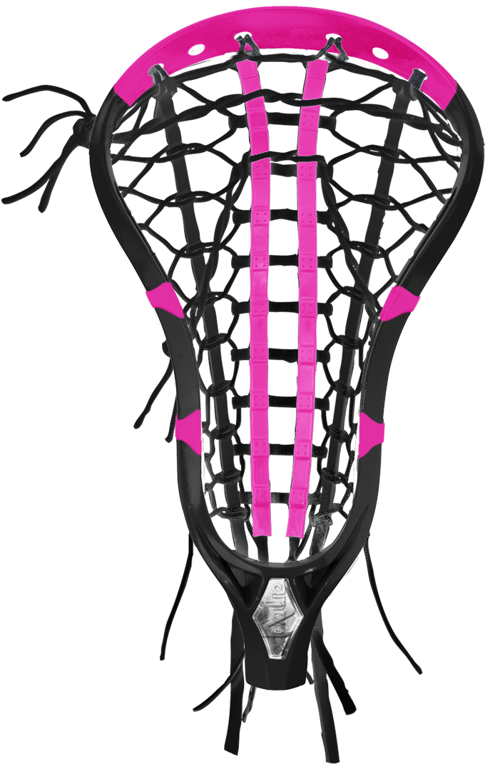 Brine Limited Edition Amonte 2 Heads And Rockpop Handle - Girls Lacrosse Stick Clip Art (708x1106), Png Download
