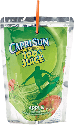 Capri Sun® Apple Juice - Capri Sun 100% Juice Blend, Fruit Punch - 6 Fl Oz (500x540), Png Download