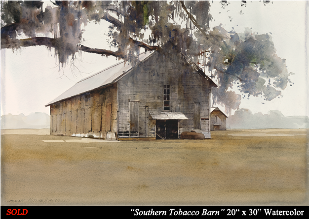 Dean Mitchell Studio - Watercolor Painting (625x675), Png Download