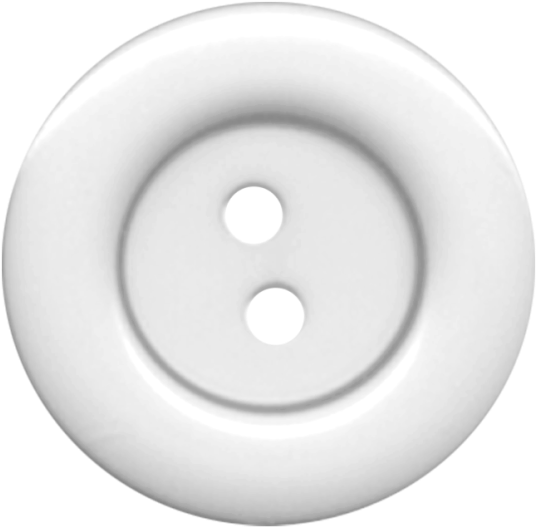 White Cloth Button With 2 Hole Png Image - Button For Shirts Transparent Background (623x600), Png Download