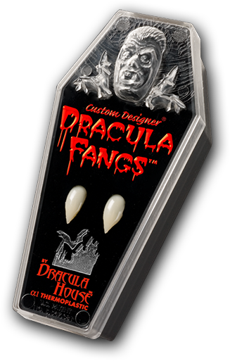 Dracula Fangs Clamshell - Foothills Creations Ltd Dracula Fangs (327x513), Png Download