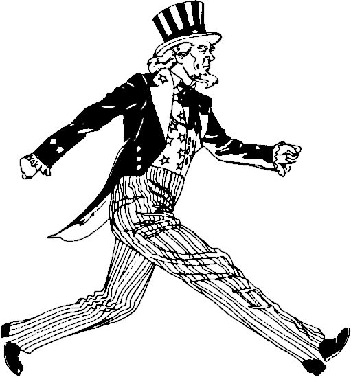 Uncle Sam Clipart Black And White - Original Uncle Sam Cartoon (511x549), Png Download