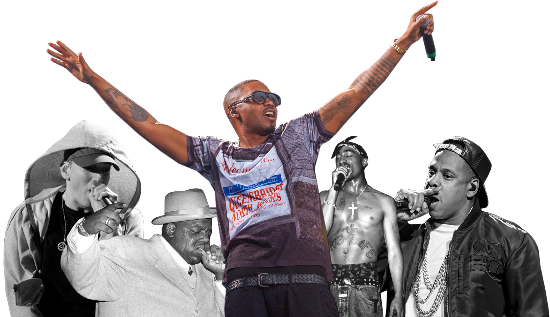 Why Nas Is The Greatest Hip Hop - Hip Hop Singer Png (2000x1039), Png Download