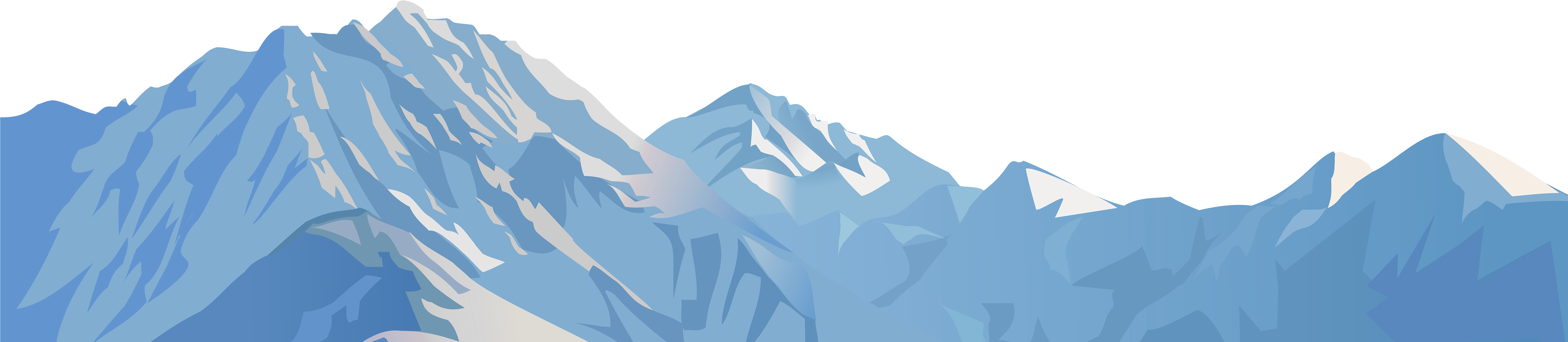 Snowy Mountain Transparent Clip Art Image - Transparent Images Of Mountain (8000x1820), Png Download
