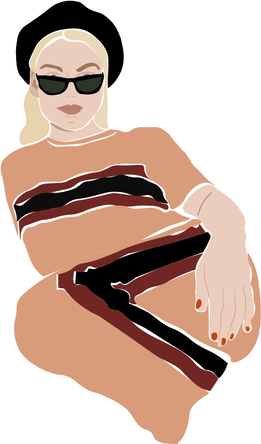 A One Line Illustration, Similar To My Wire Earrings, - Girl (2480x3508), Png Download