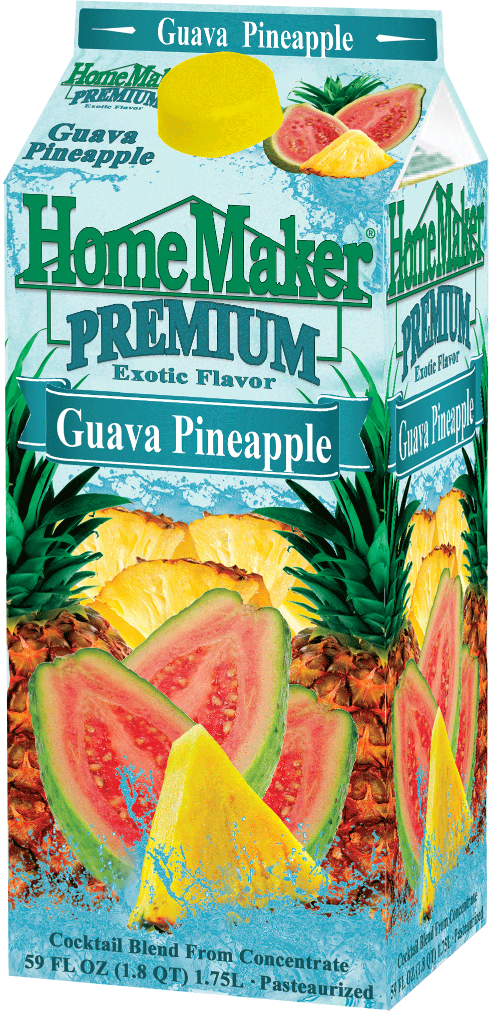 Passion Fruit And Guava Pineapple - Homemaker Orange Juice, 100% Florida, Original - 59 (1183x2096), Png Download