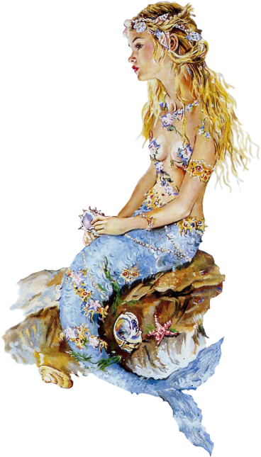 Christine Haworth - Christine Haworth Mermaids (368x645), Png Download