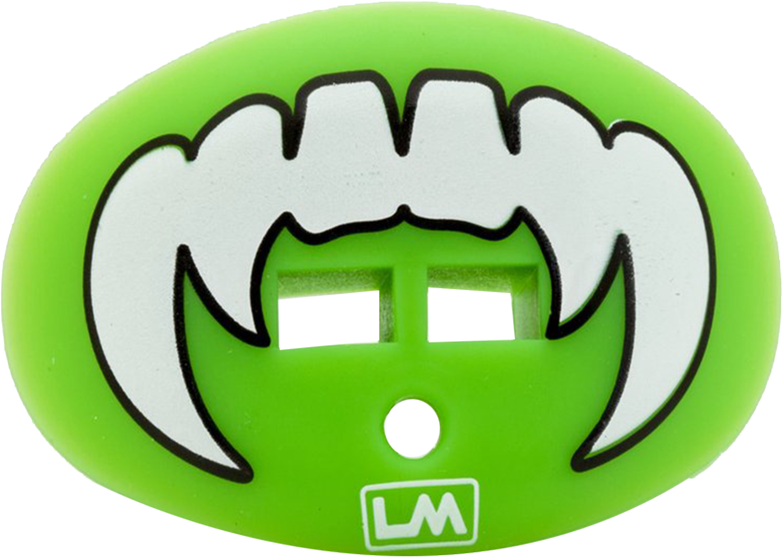 Loudmouthguards Vampire Fangs Hawk Fluorescent Green - Loudmouthguards Pacifier Style Lip Protector Mouthguard (2000x2000), Png Download