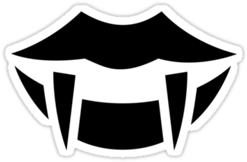 Vampire Fangs Ideology By Ideology Vampire Fangs, Vampires, - Halloween Fangs Ideology Shower Curtain (375x360), Png Download