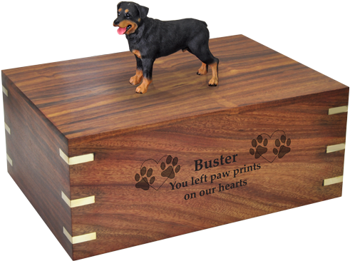 Wholesale Figurine With Engraved Wood Urn - Dog (500x500), Png Download