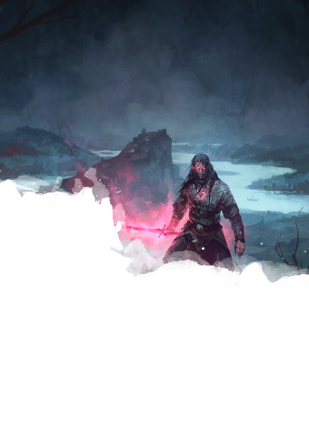 Warlock Otherworldly Patron - Prízraky Na Devíne Čierny Rogan (1024x1434), Png Download