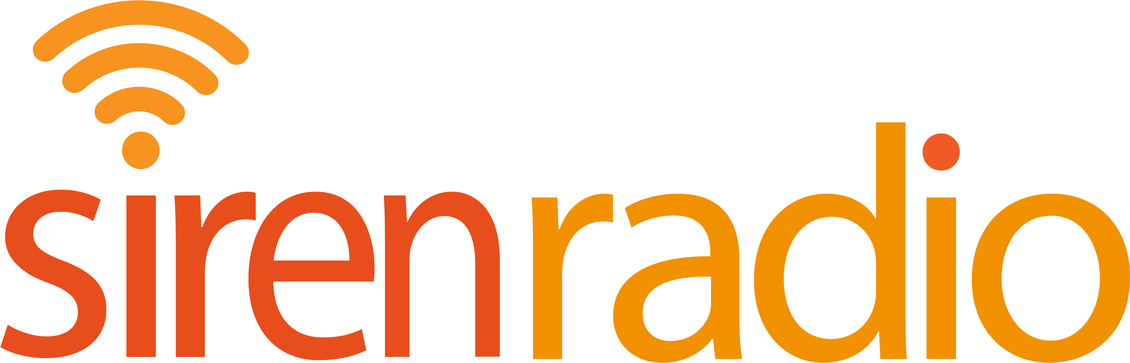 Siren Radio Logo - Graphic Design (4006x1536), Png Download