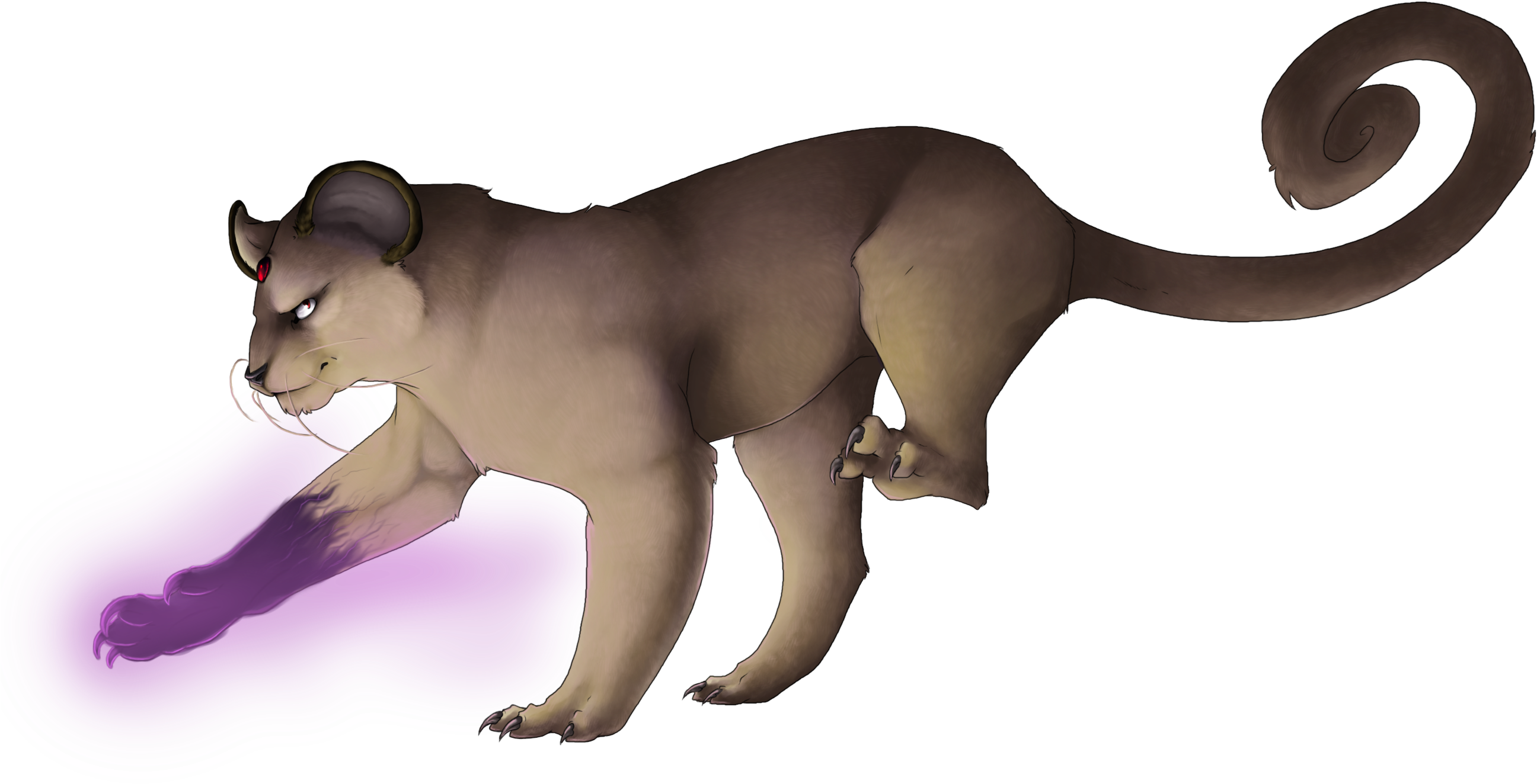 Persian Used Shadow Claw By Surisha - Jaguar (2629x1398), Png Download