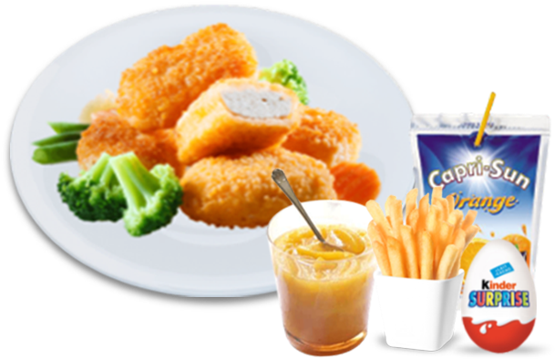 Menu Enfant Nuggets - Kinder Surprise (700x500), Png Download