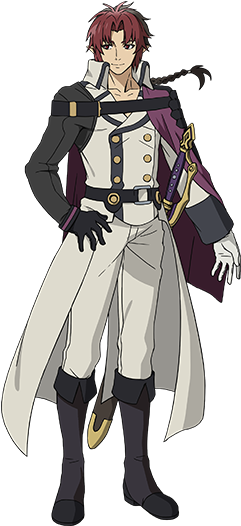 Crowley Is A Tall And Muscular Vampire With Broad Shoulders - Seraph Of The End Vampire Swords (348x530), Png Download