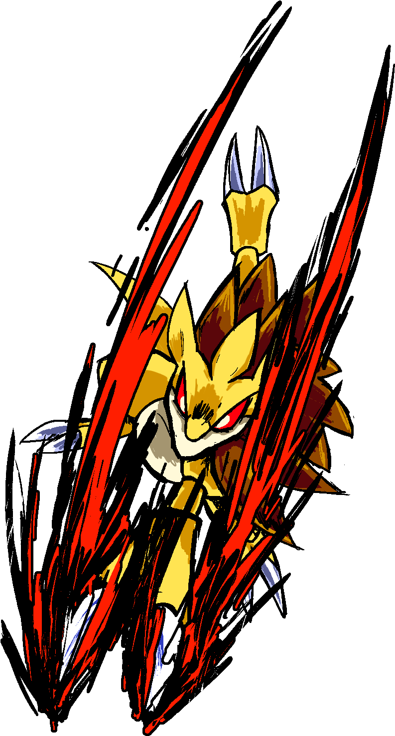 Free Claw Slash Png - Sandslash Claw (884x1510), Png Download